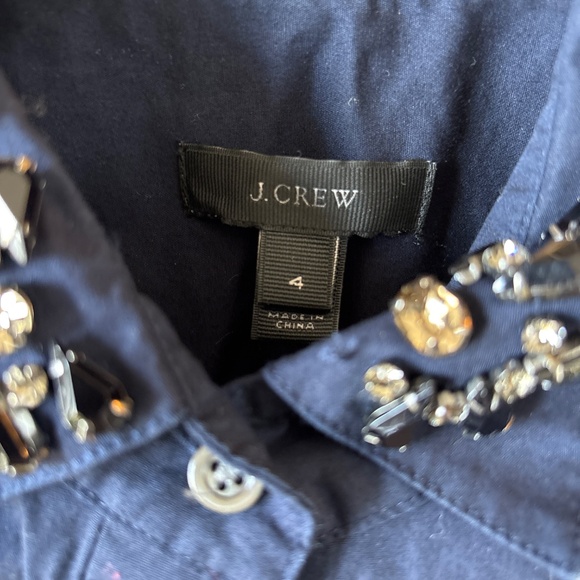 JCrew poplin jewelled collar - Picture 4 of 4